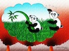 Cartoon: PANDA (small) by halisdokgoz tagged panda
