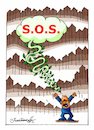 Cartoon: S.O.S. GREEN SCREAM! (small) by halisdokgoz tagged sos,green,scream