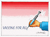 Cartoon: VACCINE FOR ALL (small) by halisdokgoz tagged vaccine,for,all,dokgoz