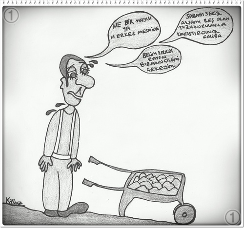 Cartoon: 1 Mayis (medium) by KenanYilmaz tagged sad