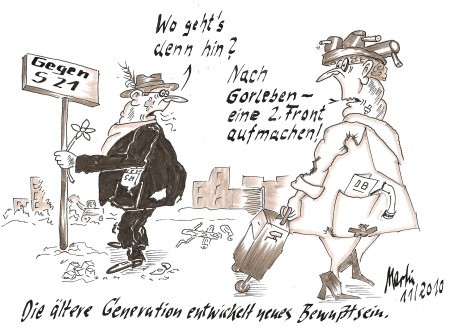 Cartoon: Aufstand der Alten (medium) by quadenulle tagged cartoon