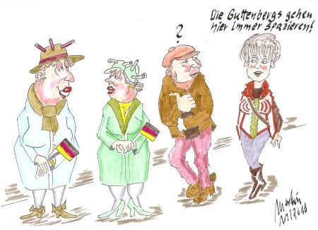 Cartoon: Guttenbergs (medium) by quadenulle tagged cartoon