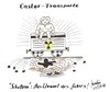 Cartoon: Castor-Transporte (small) by quadenulle tagged cartoon
