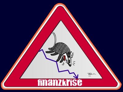 Cartoon: Finanzkrise (medium) by Tricomix tagged dax,börse,finanzkrise,banken,pleite