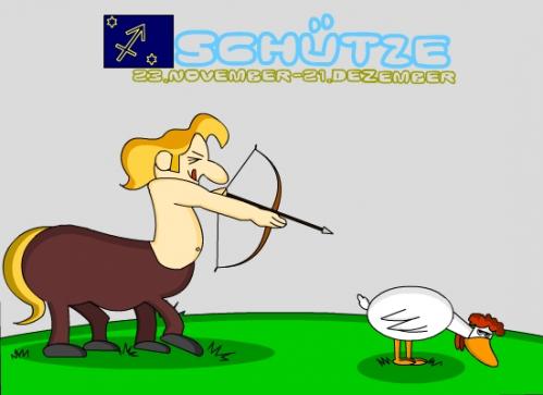 Cartoon: Schütze (medium) by Tricomix tagged sternzeichen,geburtstag,schütze,schuetze,himmel,sonne,mond