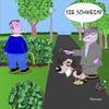 Cartoon: Parkpisser (small) by Tricomix tagged pinkeln,stehen,park,hund,herrchen,hundekacke,ferkel,schwein
