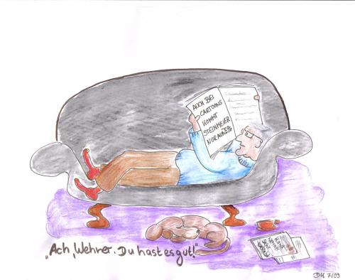 Cartoon: Ach Wehner! (medium) by dorthe tagged steinmeier