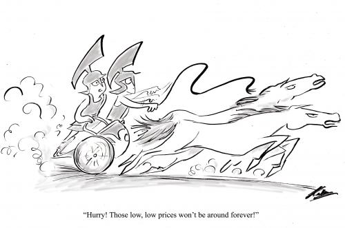 Cartoon: Hurry (medium) by pinkhalf tagged cartoon,romans,history,shopping