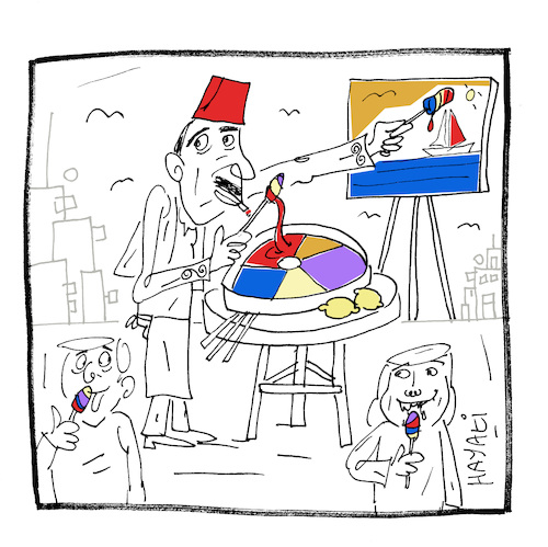 Cartoon: Flüssig Lutscher (medium) by Hayati tagged lutscher,lolipop,macuncu,tradition,cartoon,hayati,boyacioglu,berlin,lutscher,lolipop,macuncu,tradition,cartoon,hayati,boyacioglu,berlin