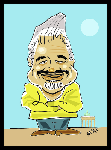 Cartoon: Hidir Ali Bingöl 1956-2011 (medium) by Hayati tagged hidir,ali,bingöl,dichter,schriftsteller,varto,berlin,yalova