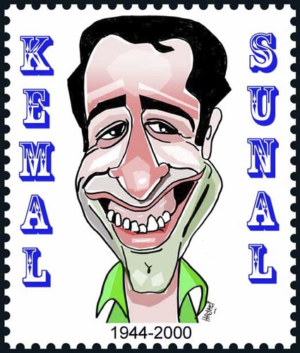 Cartoon: Kemal Sunal (medium) by Hayati tagged kemal,sunal,yesilcam,akteur,schauspieler,komiker,oyuncu,komedyen,hayati,boyacioglu,berlin