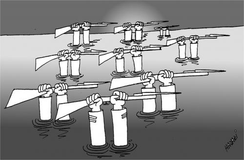 Cartoon: Military (medium) by Hayati tagged military,no,war,hayati,boyacioglu,meer,nein,zum,krieg,savasa,hayir