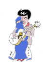 Cartoon: Elvis and Emine (small) by Hayati tagged elvis,and,emine