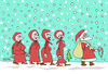 Cartoon: Happy Noel ! (small) by Hayati tagged nikolaus,papa,noel,baba,2013,neues,jahr,yeni,yil,hayati,boyacioglu,berlin