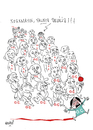 Cartoon: Justiz (small) by Hayati tagged tuerkei,opfer,kindesmisshandlung,vergewaltigung,justiz,skandal,maenner,maedchen,minderjaehrige,hayati,boyacioglu,berlin