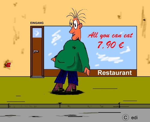 Cartoon: All you can eat (medium) by sier-edi tagged fat,dick,food,essen,menu