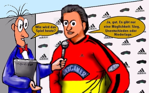 Cartoon: Die wundersame Welt des Fußball (medium) by sier-edi tagged fußball,interview