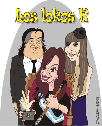 Cartoon: Familia Kirchner (medium) by Arena tagged presidenta,cristina,kirchner