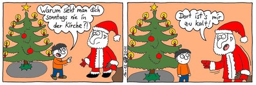 Cartoon: Weihnachtsmann Version 1 (medium) by weltalf tagged sonntag,kirche,weihnachtsbaum,weihnachtsmann,weihnacht,weihnachten