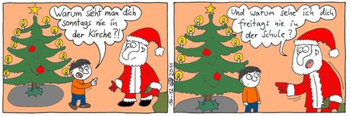 Cartoon: Weihnachtsmann Version 3 (medium) by weltalf tagged weihnachten,weihnacht,weihnachtsmann,weihnachtsbaum,kirche,sonntag