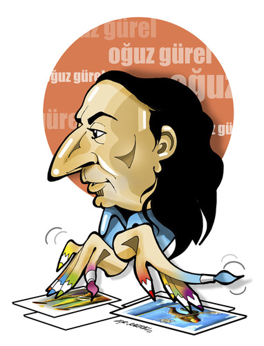 Cartoon: TURKISH CARTOONIST OGUZ GÜREL (medium) by donquichotte tagged ogzgrl