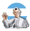 Cartoon: NEW POPE  1. FRANCISCO (small) by donquichotte tagged pope