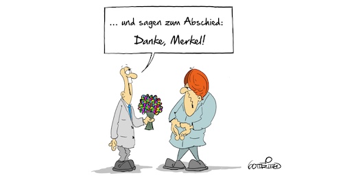 Cartoon: Danke Merkel (medium) by Marcus Gottfried tagged danke,merkel,angela,regierung,rücktritt,parteivorsitz,cdu,berlin,bundeskanzlerin,danke,merkel,angela,regierung,rücktritt,parteivorsitz,cdu,berlin,bundeskanzlerin