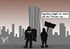Cartoon: die Falschen (small) by Marcus Gottfried tagged frankfurt,ezb,bank,protest,blockupy,polizei,demonstrant,falsch,gegner,verständnis,gemeinsamkeit,marcus,gottfried,cartoon,karikatur