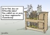Cartoon: Hasenstall (small) by Marcus Gottfried tagged hase,zuwanderung,stall,kaninchen,gitter,zwang,verschlag,flüchtling,refugee,froh,glücklich,marcus,gottfried,cartoon,karikatur