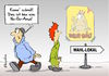 Cartoon: No Go Area (small) by Marcus Gottfried tagged berlin,wahl,umfeld,wahlen,no,go,area,sozialer,brennpunkt,wahllokal,stimmabgabe,wahlbeteiligung,demokratie,teilnahme,angst,angstraum,furcht,mitbestimmung,freude,marcus,gottfried,cartoon,karikatur