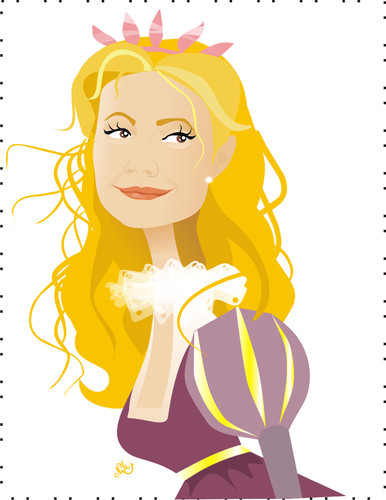 Cartoon: Gwyneth Paltrow (medium) by Nicoleta Ionescu tagged gwyneth,paltrow,caricature,portrait,poet,star,movie,screen,beauty,romance,love,shakespeare,blonde,muse,woman,beautiful,face