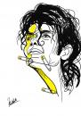 Cartoon: Honour and Pain (small) by Nicoleta Ionescu tagged michael jackson
