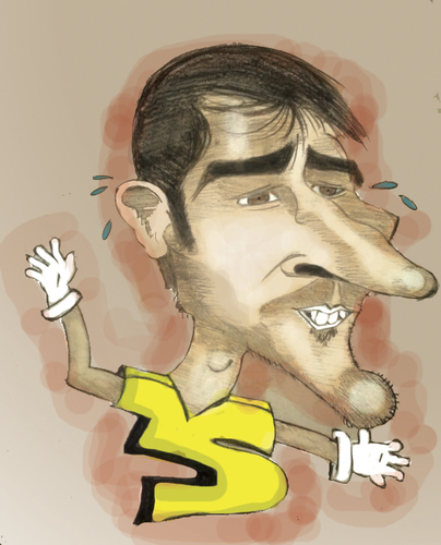 Cartoon: Casillas (medium) by Majid Atta tagged majid,atta