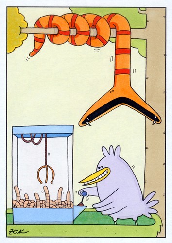 Cartoon: bird (medium) by WHOSPERFECT tagged bird
