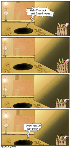 Cartoon: Help (medium) by matan_kohn tagged help,pee,funny,comics,street,dark,matan,kohn