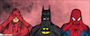 Cartoon: batman spiderman and daredevil (small) by matan_kohn tagged batman,spiderman,and,daredevil,monkeys