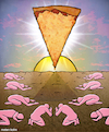 Cartoon: God is pizza (small) by matan_kohn tagged pizza,pizzalover,pizzalove,illustration,drawing,art,funny,food,foodporn,foody,god,digitalart,love,cooking,restaurante,pizzasun,thesunofworld,world,believe,iwanttobelieve