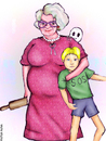 Cartoon: Polish Mother (small) by matan_kohn tagged polish,mother,mom,sun,sos,funny,matan,kohn