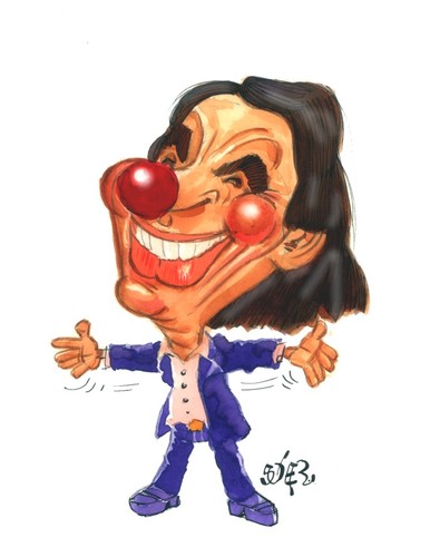 Cartoon: AZNAR (medium) by SOLER tagged politico,caricatura,payaso