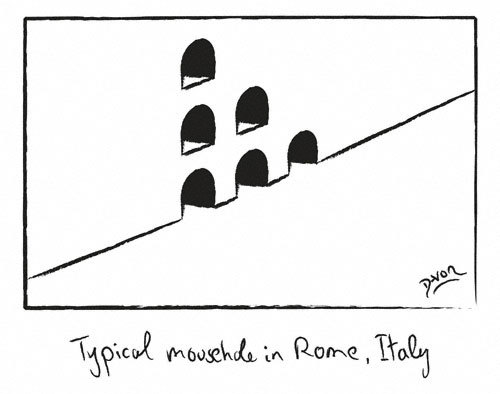 Cartoon: Mousehole in Rome (medium) by Davor tagged rom,boden,wand,loch,maus,floor,room,wall,hole,mousehole,mouse