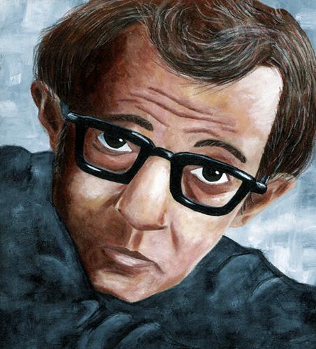 Cartoon: Woody Allen (medium) by Davor tagged woody,allen,director,regisseur,movie,film,cinema