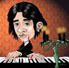 Cartoon: Gothic Piano Guy (small) by frostyhut tagged piano,keyboard,candles,goth,gothic,blood,candelabra,music,classical