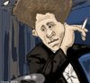 Cartoon: Tom Waits (small) by frostyhut tagged waits,singer,pop,music,caricature,people,portrai