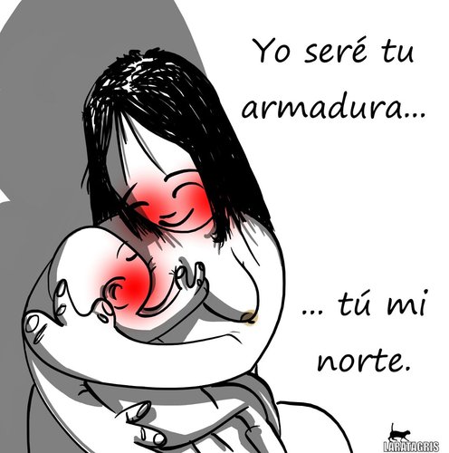 Cartoon: Amor (medium) by LaRataGris tagged dia,de,la,madre