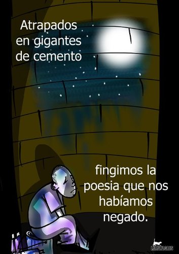 Cartoon: Con la vida por manchar (medium) by LaRataGris tagged pintar,libertad