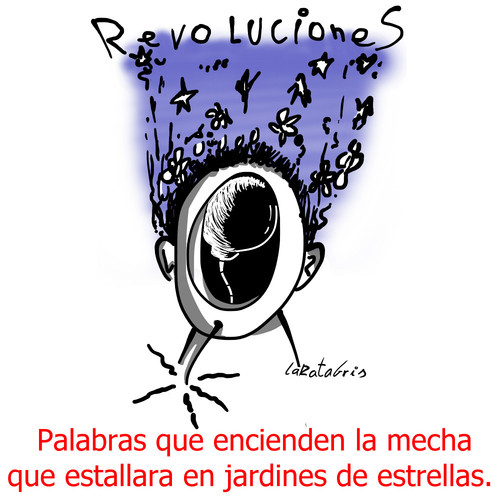 Cartoon: Imaginando cielos (medium) by LaRataGris tagged revolucion