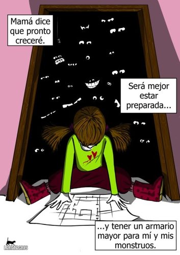 Cartoon: No A Cualquier Precio (medium) by LaRataGris tagged laratagris,ninyas,monstruos,armario