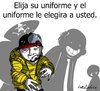 Cartoon: uniformes radicales (small) by LaRataGris tagged apariencias