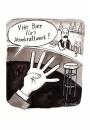 Cartoon: Atomkraftwerk (small) by Kossak tagged bier,atomkraftwerk,bar,wirt,sägewerk,trinken,radioaktiv,gesundheit,umwelt,reaktor,akw,unfall