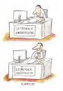 Cartoon: Karriere (small) by Kossak tagged büro office angestellter zufriedenheit karriere career